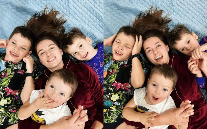Христина Решетнік показала фотографії зі всіма своїми синами