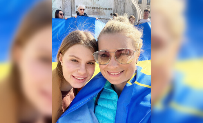 Відома українська телеведуча зі своєю єдиною донькою Відома українська телеведуча зі своєю єдиною донькою