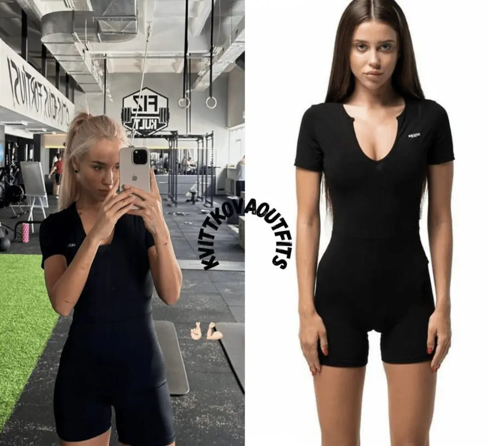 Даша Квіткова в боді від бренду Skinz