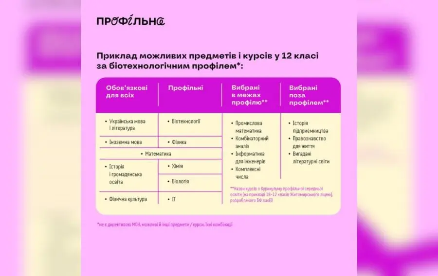 У Міністерстві освіти України пояснили, які предмети у школі приберуть із навчальної програми