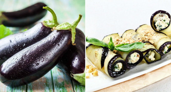 Баклажан — овоч довголіття: рецепт ідеальних рулетиков з синеньких із зеленню 
