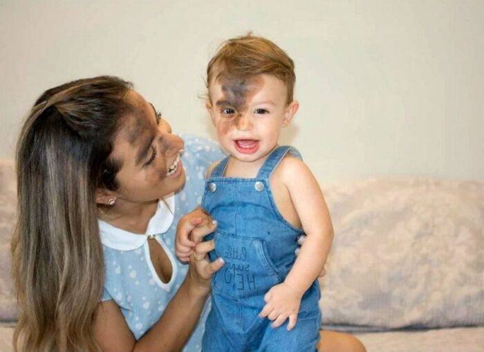 Каролина с малышом Энцо