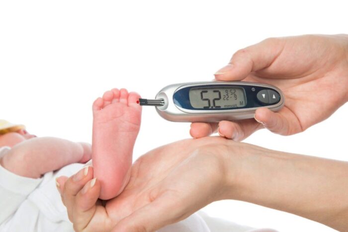 Ізміреніе рівня глюкози у немовлят