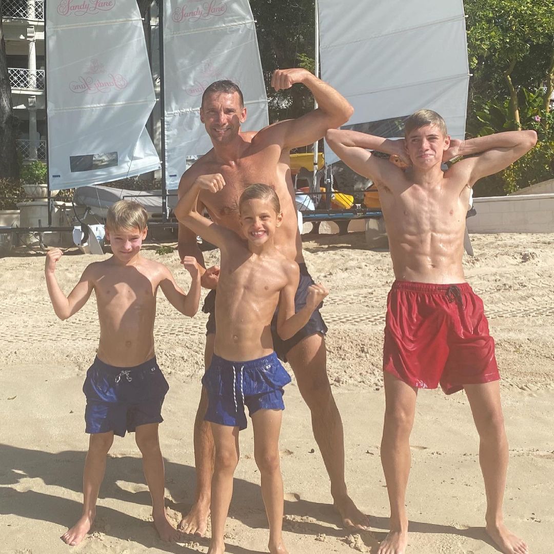 Андрій Шевченко зі своїми синами