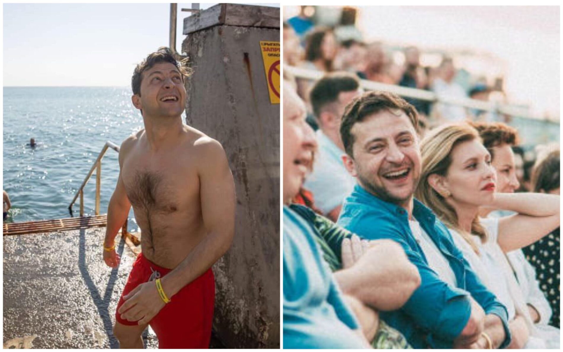 Зеленський купається на морі в Одесі та на літньому шоу "Кварталу"