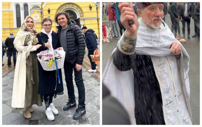 Ольга Сумська святила паски у Києві