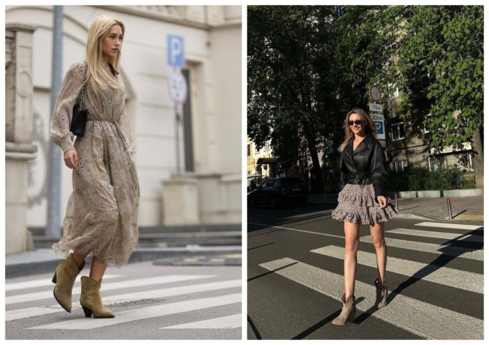 Даша Квіткова та Леся Нікітюк показались у стильних образах в однаковому взутті