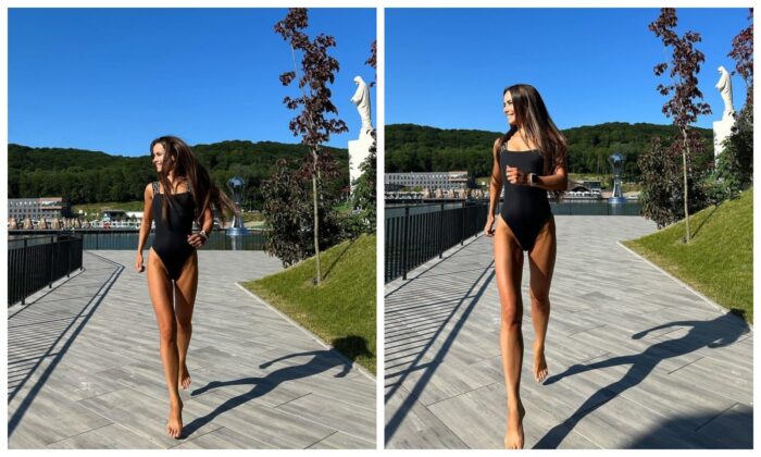 Ксенія Мішина показала нові фотографії з пляжного відпочинку біля басейну