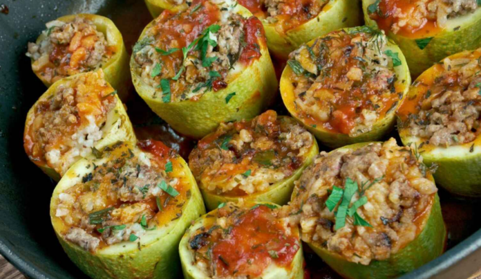 Рецепт фаршированих кабачків Рецепт фаршированих кабачків