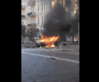 Палаюча автівка Павла Шеремета 