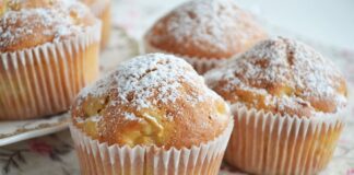 Рецепт кексів з яблучою начинкою