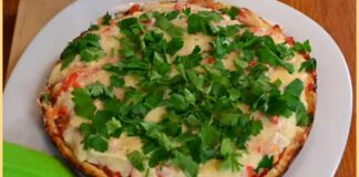 Оригінальний рецепт легкої піци на сковорідці