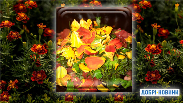 Квіти чорнобривців мають велику кількість поживних властивостей