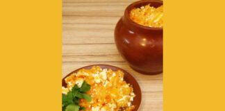 Готуємо гарбуз із сиром у горщику