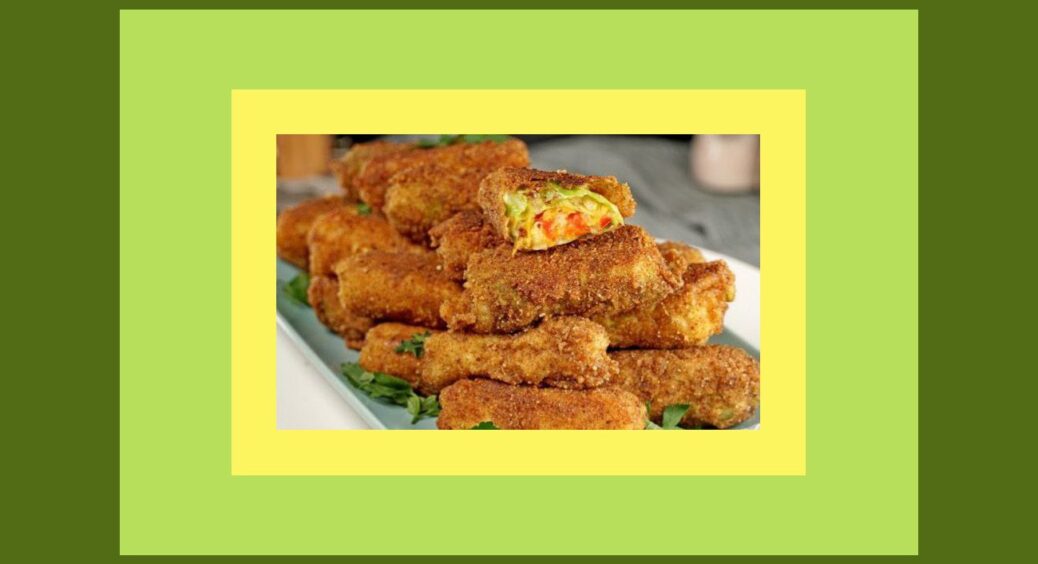 Прості рецепти домашньої кухні: голубці з овочами і рисом, смажені в паніровці. Дуже смачні й без м’яса 