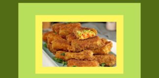 Голубці з овочами і рисом, смажені в паніровці