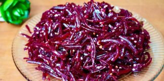 Як приготувати смачний салат з буряка з додаванням горіхів і моркви 
