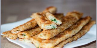 Сирні палички з лаваша