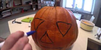 Як зробити Гелловінський підсвічник на святкування 