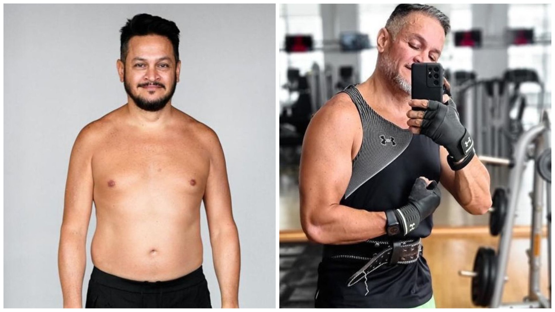 Ектор Хіменес-Браво до та після схуднення