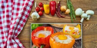 Новий смак осені на вашій кухні: яєчня-глазунья в перці, з сиром, шинкою і цибулею