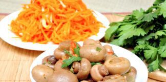 Рецепт печериць по-корейськи