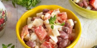 Рецепт салату з квасолею