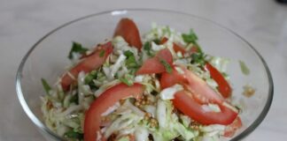 Рецепт смачного салату з пекінською капустою