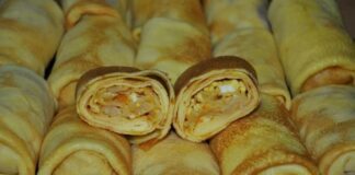 Рецепт млинців із капустою