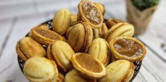 Простий рецепт горішків зі згущенкою