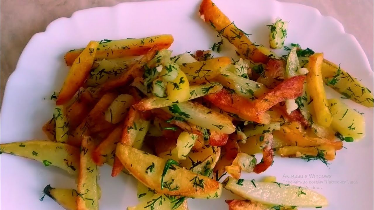 Як приготувати смажену картоплю з часником