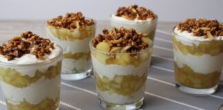 Простий рецепт яблучного трайфла в домашніх умовах