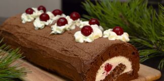 Найкращий рецепт рулету П'яна вишня