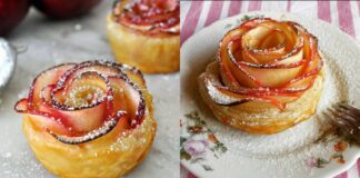 Рецепт яблучного десерту з готового тіста