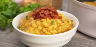 Рецепт пшоняної каші зі шкварками