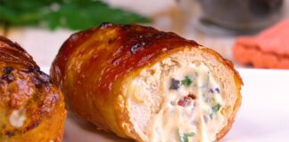 Рецепт курячих рулетиків із сиром