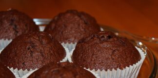 Рецепт шоколадно-бананового кексу в мікрохвильовці