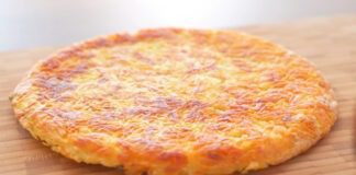Рецепт смачної картопляної піци на пательні 