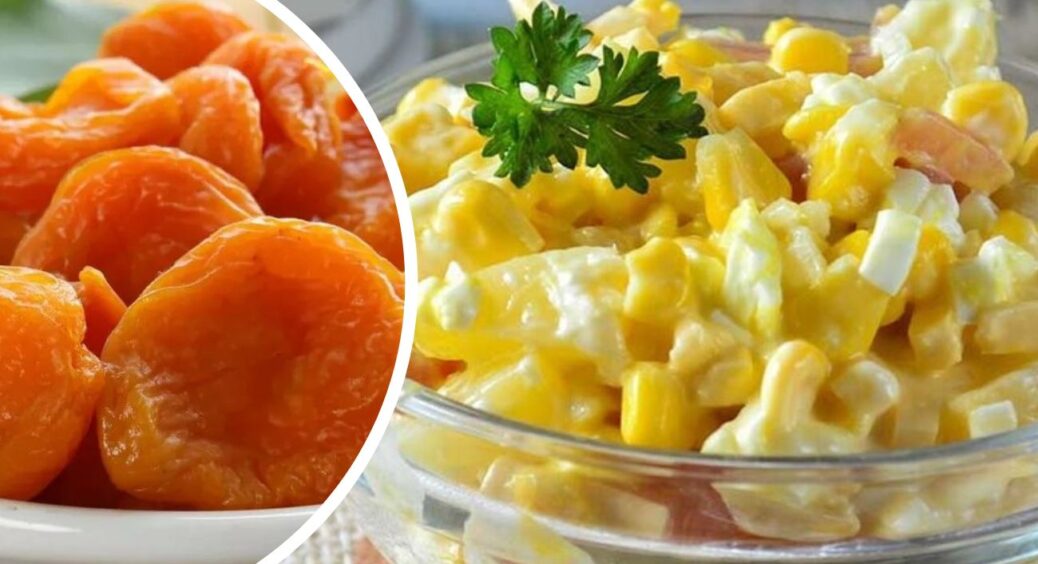 Навчила свого чоловіка готувати цей салат, тепер не вилазить з кухні: закуска з курагою та відвареним м’ясом 