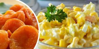 Рецепт смачного салату з курагою та куркою