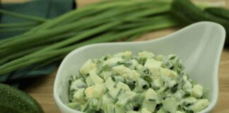 Простий рецепт салату без майонезу з огірками та яблуками