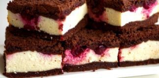 Тертий пиріг з вишнями та сиром без яєць: швидкий рецепт