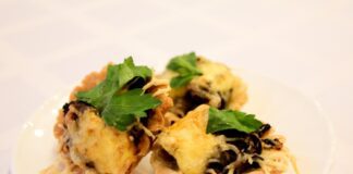 Рецепт жульєну з грибами в тарталетках