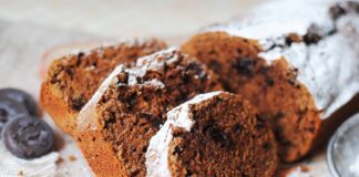 Рецепт кексу з чорносливом і горіхами