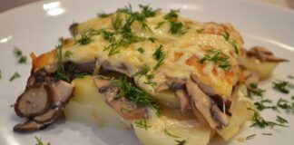 Рецепт французької картоплі з грибами