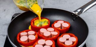 Ідеальний сніданок з яйцями та ковбасою