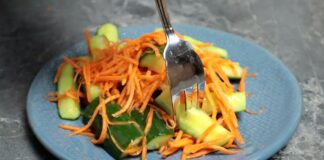 Апетитна закуска з огірків