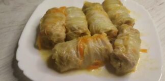 Рецепт голубців з білими грибами і тертою картоплею 