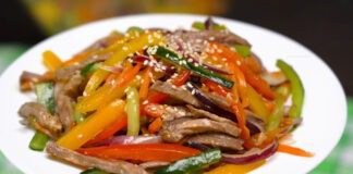 Як приготувати смачний салат без майонезу з яловичиною