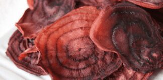 Рецепт смачних чипсів з буряка